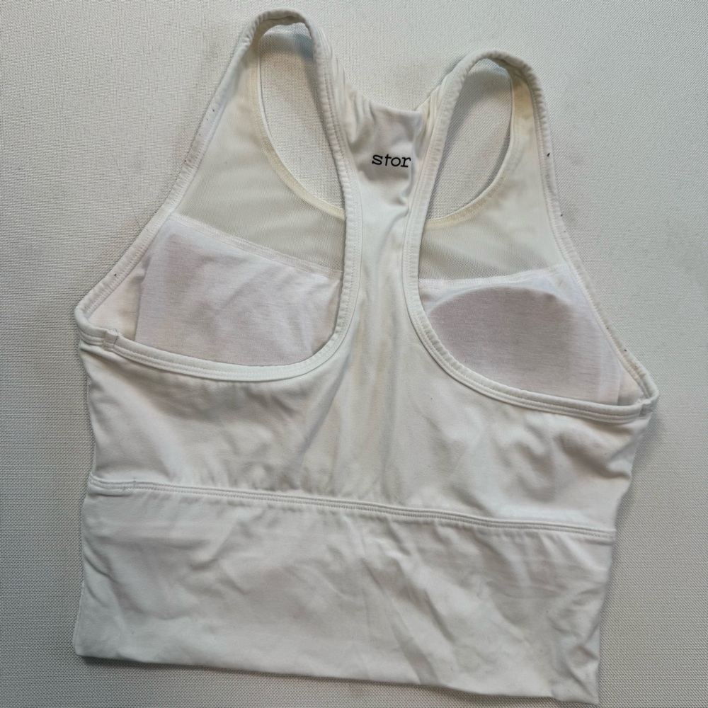 White Racerback Tank Top - Picture 3 of 3
